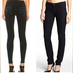 Hudson Colette mid-rise skinny jeans - black 27.  Excellent condition